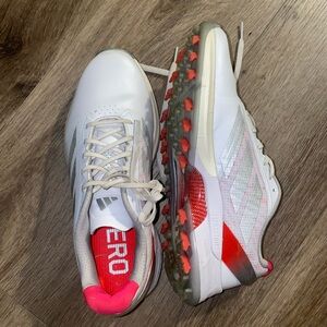 Adidas Women's White and Pink Athletic Shoes